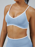Custom Seamless Sports Bra - Removable Pads Adjustable Straps