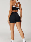 Color Block Shorts with White Waistband | InnoExplore Custom