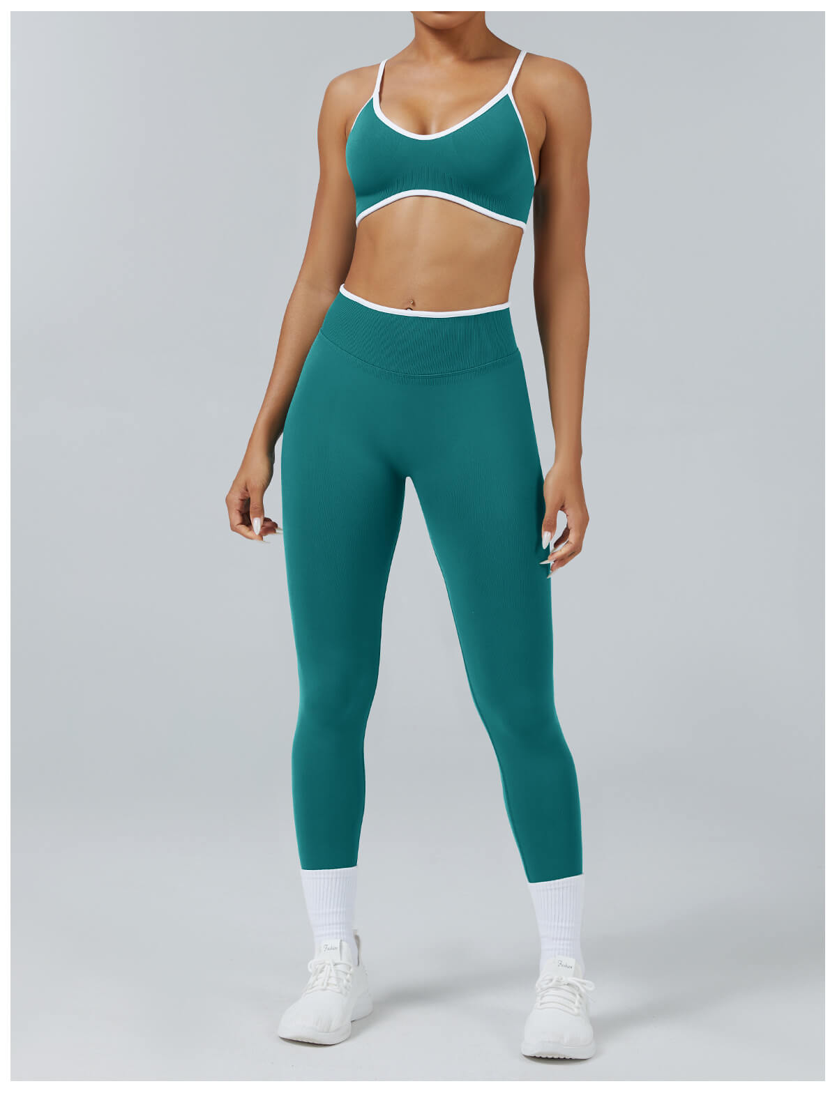 Custom Seamless Sports Bra - Removable Pads Adjustable Straps