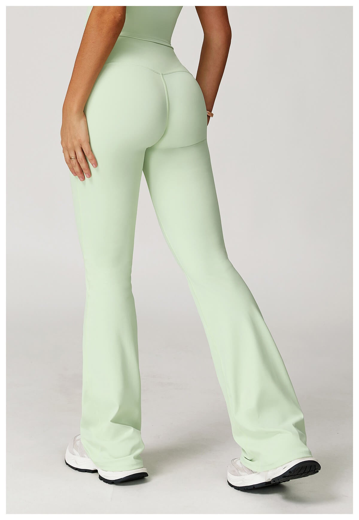 Color Block Flare Pants with White Trim | InnoExplore Custom