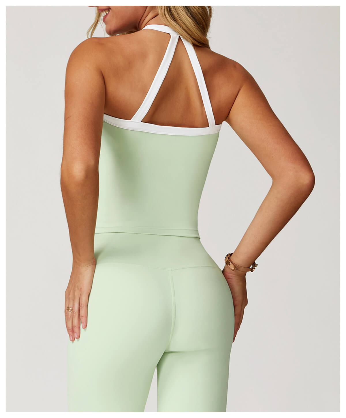 Custom Color Block Tank Tops - Removable Pads | InnoExplore