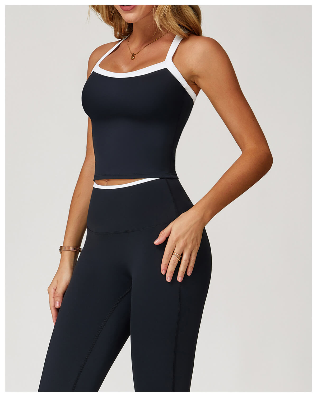 Custom Color Block Tank Tops - Removable Pads | InnoExplore